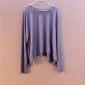 SO Lavender Long-Sleeve Oversized Women’s Top